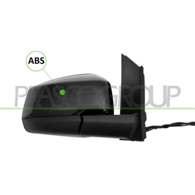 DX_SCRITTA_LOGO.jpg Retrovisore Destro Elettrico Con Primer Termico Chiudibile Con Blis Convesso 9 Pins Ford Transit/Tourneo Con