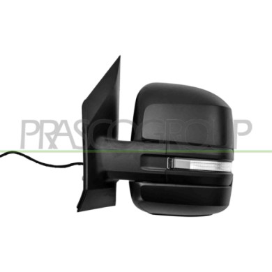 SX_SCRITTA_LOGO.jpg Retrovisore Sinistro Elettrico Nero Termico Con Fanale Convesso Volkswagen Crafter / Man Tge Dal 2017 7C1857