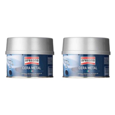 Arexons Cera Metal 8271 250ml Lucidatura E Proteggi Rapida Carrozzeria 2 Pezzi