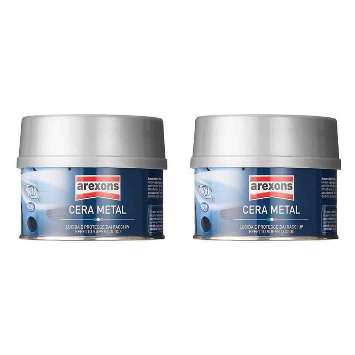Arexons Cera Metal 8271 250ml Lucidatura E Proteggi Rapida Carrozzeria 2 Pezzi
