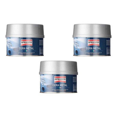Arexons Cera Metal 8271 250ml Lucidatura E Proteggi Rapida Carrozzeria 3 Pezzi