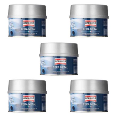 Arexons Cera Metal 8271 250ml Lucidatura E Proteggi Rapida Carrozzeria 5 Pezzi