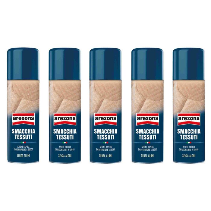 8301.jpg Arexons Smacchia Tessuti 8301 200ml Pulizia Rivestimenti In Tessuto 5 Pezzi