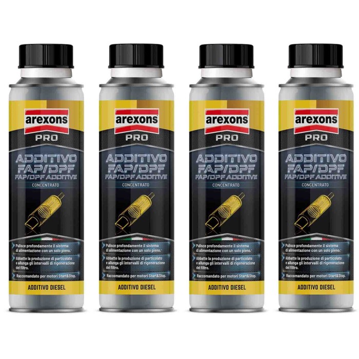 9842.jpg Arexons Additivo Fap Dpf 9842 325 Ml Pulitore Filtro Antiparticolato 4 Pezzi