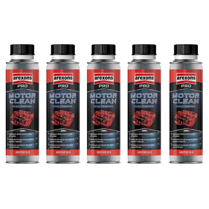 9874.jpg Arexons 9874 Additivo Per Pulizia Interno Motore Prima Del Cambio Olio. 300 Ml 5 Pezzi