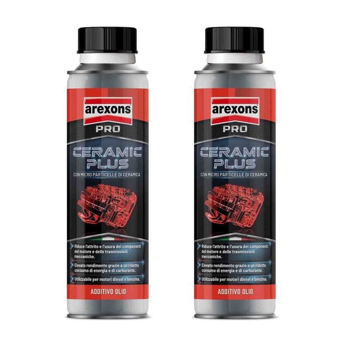 9887_2.jpg Arexons 9887 Additivo Olio Ceramic Plus 300 Ml 2 Pezzi