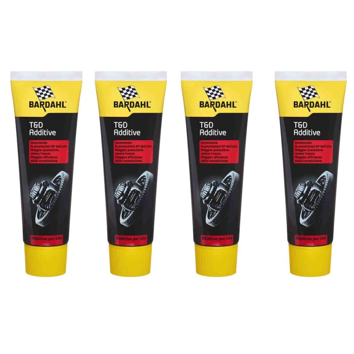 140019_1.jpg Bardahl T & D Additive 250ml 140019 Contro Attrito Usura Cambi Manuali 4 Pezzi