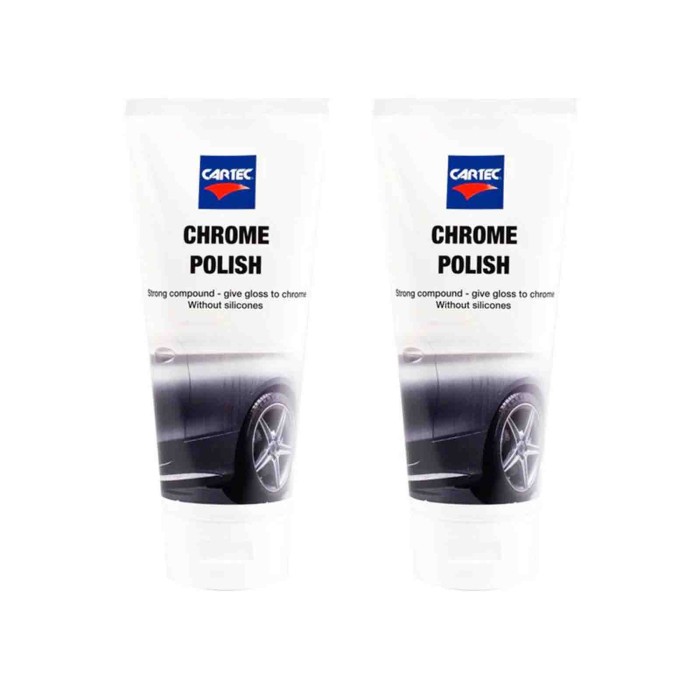 CAT.jpg Cartec - Polish Cromature - Chrome Polish 250ml Crema Pulizia Per Parti Cromate E Metalliche 2 Pezzi