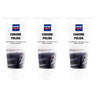 CAT.jpg Cartec - Polish Cromature - Chrome Polish 250ml Crema Pulizia Per Parti Cromate E Metalliche 3 Pezzi