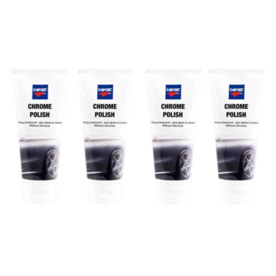 CAT.jpg Cartec - Polish Cromature - Chrome Polish 250ml Crema Pulizia Per Parti Cromate E Metalliche 4 Pezzi
