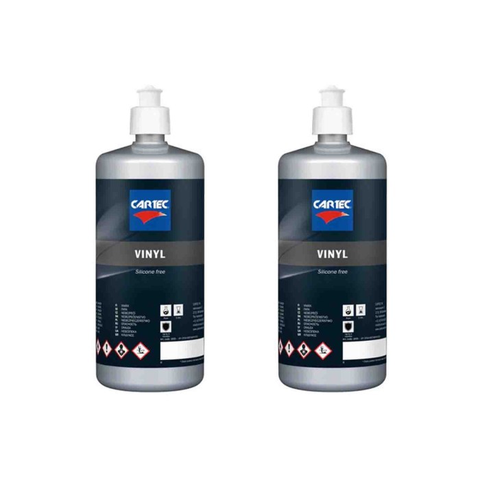 SILI2.jpg Vinyl Silicon Free - Ravvivante Plastiche Esterne E Gomme Per Auto, Nero Per Plastiche E Protettivo 1 Litro 2 Pezzi
