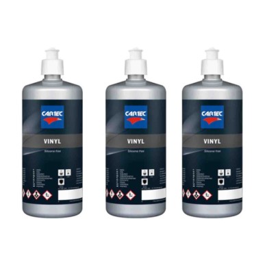 SILI2.jpg Vinyl Silicon Free - Ravvivante Plastiche Esterne E Gomme Per Auto, Nero Per Plastiche E Protettivo 1 Litro 3 Pezzi