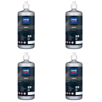 SILI2.jpg Vinyl Silicon Free - Ravvivante Plastiche Esterne E Gomme Per Auto, Nero Per Plastiche E Protettivo 1 Litro 4 Pezzi