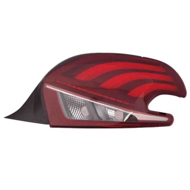 DX_SCRITTA_LOGO.jpg Fanale Posteriore Peugeot 208 2015/2019 Destro Senza Portalampada Gruppo Ottico Led P21W Py21W T. Var