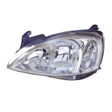 SX_SCRITTA_LOGO.jpg Proiettore Opel Combo Tour 2001/2012 Sinistro Elettrico Incolore H7 +H7 Py21W W5W