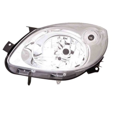 DX_SCRITTA_LOGO.jpg Proiettore Renault Twingo Ii Cassone/Coda Spiovente 2007/2011 Destro Elettrico Cromato H4 Py21W W5W