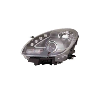 SX_SCRITTA_LOGO.jpg Proiettore Alfa Romeo Giulietta Furgonato 2010/2020 Sinistro Con Luce Diurna Elettrico Con Motore Nero Led H