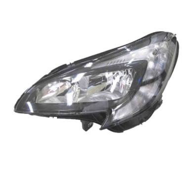 SX_SCRITTA_LOGO.jpg Proiettore Opel Corsa E Van 2014/2019 Sinistro Elettrico Con Motore Nero H7 +H7 Psy24W W21/5W