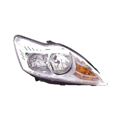 DX_SCRITTA_LOGO.jpg Proiettore Ford Focus Ii Cabriolet 2008/2010 Destro Elettrico Con Motore Cromato H1 D1S Py21W W5W