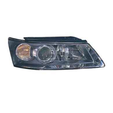 DX_SCRITTA_LOGO.jpg Proiettore Hyundai Sonata V 2005/2007 Destro Elettrico Nero H1 H7 Py21W W5W
