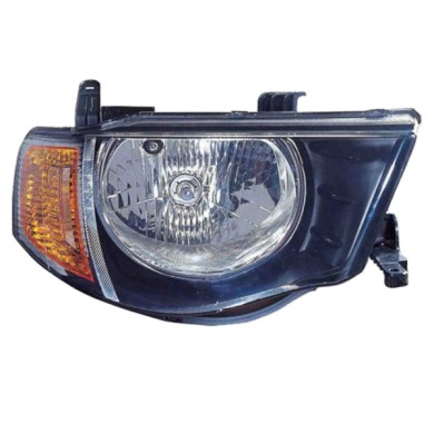 DX_SCRITTA_LOGO.jpg Proiettore Mitsubishi L 200/Triton 2005/2018 Destro Elettrico Arancio H4 P21W W5W