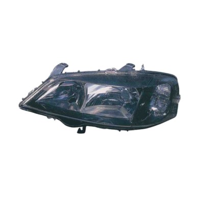 SX_SCRITTA_LOGO.jpg Proiettore Opel Astra G Cabriolet 1998/2005 Sinistro Elettrico Nero H7 Hb3 Py21W W5W