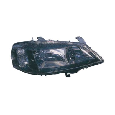 DX_SCRITTA_LOGO.jpg Proiettore Opel Astra G Cabriolet 1998/2005 Destro Elettrico Nero H7 Hb3 Py21W W5W