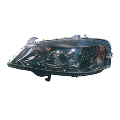 SX_SCRITTA_LOGO.jpg Proiettore Opel Astra G Cabriolet 1998/2005 Sinistro Manuale Ed Elettrico Calotta Esterna Nera H7 D2S Hpv16W
