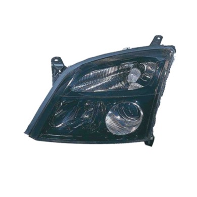 SX_SCRITTA_LOGO.jpg Proiettore Opel Signum 2 Volumi/Coda Spiovente 2003/2005 Sinistro Elettrico Nero H7 +H7 Py21W W5W