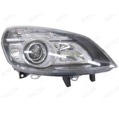 DX_SCRITTA_LOGO.jpg Proiettore Renault Grand Scénic Ii 2005/2008 Destro Elettrico Nero H1 D1S Py21W H6W