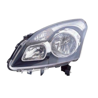 SX_SCRITTA_LOGO.jpg Proiettore Renault Koleos I 2008/2010 Sinistro Elettrico Con Motore Nero H7 +H7 Py21W W5W