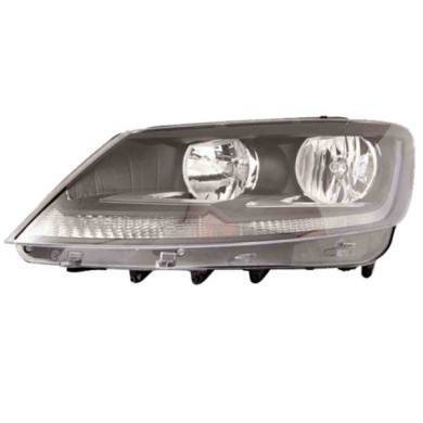 SX_SCRITTA_LOGO.jpg Proiettore Seat Alhambra 2010/2022 Sinistro Con Luce Diurna Elettrico Con Motore Nero H7 H15 Py21W W5W
