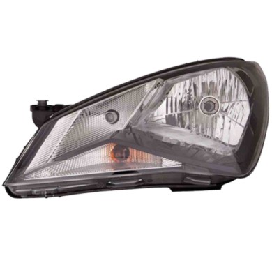 SX_SCRITTA_LOGO.jpg Proiettore Seat Mii 2011/2019 Sinistro Con Luce Diurna Elettrico Nero H4 Py21W W21/5W
