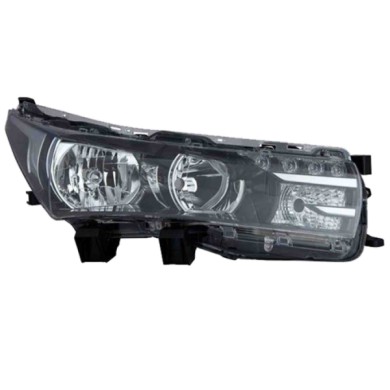 DX_SCRITTA_LOGO.jpg Proiettore Toyota Corolla Tre Volumi 2013/2015 Destro Con Luce Diurna Elettrico Nero Led H11 Hb3 Wy21W
