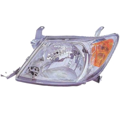 SX_SCRITTA_LOGO.jpg Proiettore Toyota Hilux Vii Pick-Up 2005/2007 Sinistro Manuale Ed Elettrico Arancio Cromato H4 P21W W5W