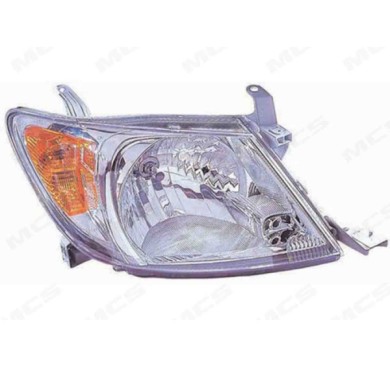 DX_SCRITTA_LOGO.jpg Proiettore Toyota Hilux Vii Pick-Up 2005/2007 Destro Manuale Ed Elettrico Arancio Cromato H4 P21W W5W