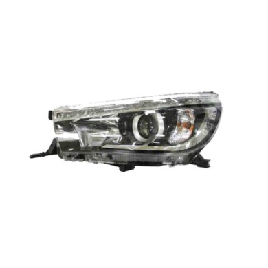 SX_SCRITTA_LOGO.jpg Proiettore Toyota Hilux Viii Pick-Up 2015/2021 Sinistro Con Luce Diurna Elettrico Nero Led Hb3 Wy21W