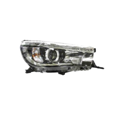 DX_SCRITTA_LOGO.jpg Proiettore Toyota Hilux Viii Pick-Up 2015/2021 Destro Con Luce Diurna Elettrico Nero Led Hb3 Wy21W