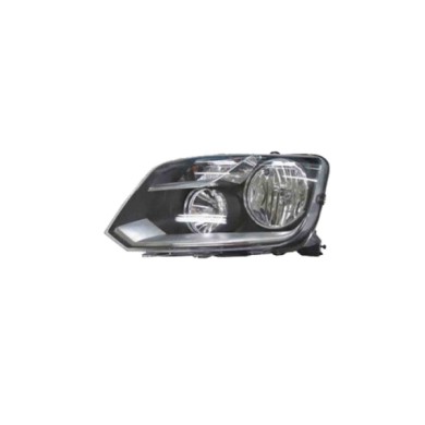 SX_SCRITTA_LOGO.jpg Proiettore Volkswagen Amarok Pianale Piatto/Telaio 2013/2022 Sinistro Manuale Nero H1 H7 Py21W W5W