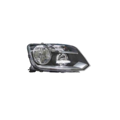 DX_SCRITTA_LOGO.jpg Proiettore Volkswagen Amarok Pianale Piatto/Telaio 2013/2022 Destro Manuale Nero H1 H7 Py21W W5W