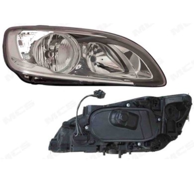 DX_SCRITTA_LOGO.jpg Proiettore Volvo S60 Ii 2013/2018 Destro Elettrico Con Motore Nero Led H7 H9 Pwy24W T. V/Calotta: Attacco Do