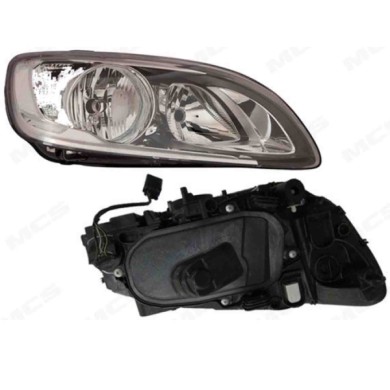 DX_SCRITTA_LOGO.jpg Proiettore Volvo S60 Ii 2013/2018 Destro Elettrico Con Motore Nero Led H7 H9 Pwy24W