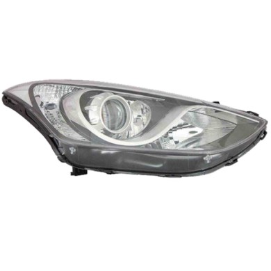 DX_SCRITTA_LOGO.jpg Proiettore Hyundai I30 Kombi Van 2015/2017 Destro Elettrico Con Motore Cromato H7+H7+H7 Py21W W5W