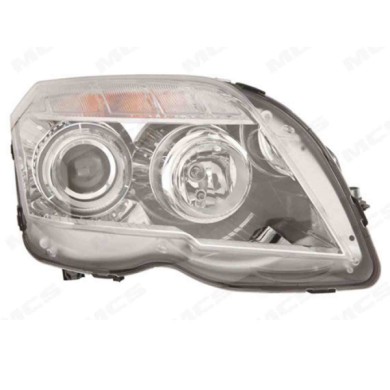 DX_SCRITTA_LOGO.jpg Proiettore Mercedes-Benz Classe Glk 2008/2012 Destro Elettrico Con Motore H7 +H7 Py21W W5W Wy5W