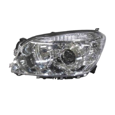 DX_SCRITTA_LOGO.jpg Proiettore Toyota Rav 4 Iii 2005/2008 Destro Manuale Ed Elettrico Con Motore Cromato H11 Hb3 W5W Wy21W
