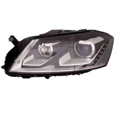 SX_SCRITTA_LOGO.jpg Proiettore Volkswagen Passat Alltrack 2010/2014 Sinistro Luce Di Direzione Elettrico Con Motore Nero Led D3S