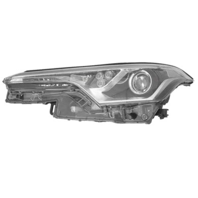 SX_SCRITTA_LOGO.jpg Proiettore Toyota C-Hr Van Dal 2016 Sinistro Elettrico Led Hir2 Py21W T. Fa