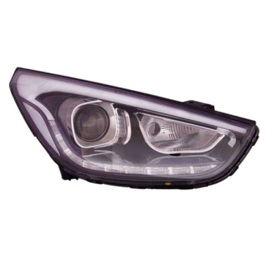 DX_SCRITTA_LOGO.jpg Proiettore Hyundai Ix35 2013/2015 Destro Elettrico Led Hir2 Py21W T. Sam