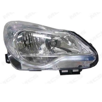 DX_SCRITTA_LOGO.jpg Proiettore Opel Corsa D Van 2011/2014 Destro Elettrico Con Motore H1 H7 Py24W W21/5W