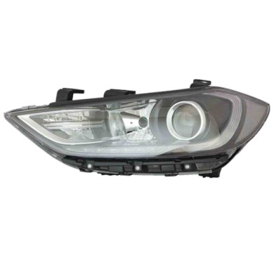 SX_SCRITTA_LOGO.jpg Proiettore Hyundai Elantra Tre Volumi 2015/2018 Sinistro Elettrico Led H7 Hb3 Py21W T. Sam